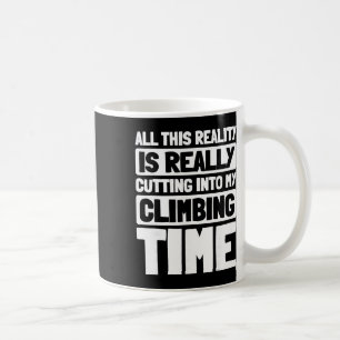 Rock Climbing Mountain Bouldering Mountaineer Clim Coffee Mug