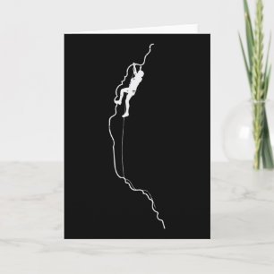 Rock Climbing Mountain Climber Bouldering Men Wome Card