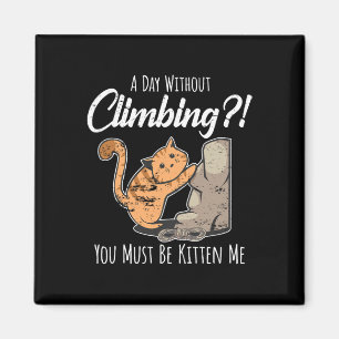 Rock Climbing Mountain Climber Cragsman Bouldering Magnet
