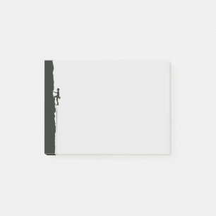 Rock Climbing Mountain Climber Silhouette Post-it Notes