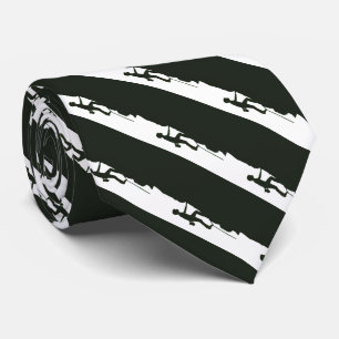 Rock Climbing Mountain Climber Silhouette Tie