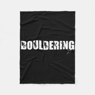 Rock Climbing Mountain Lover Bouldering Fleece Blanket