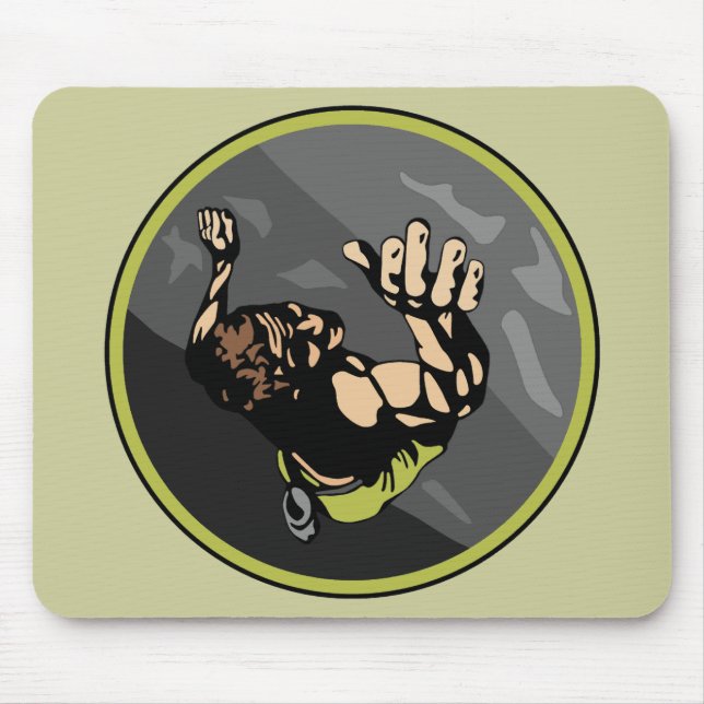 Rock Climbing Mouse Pad (Front)