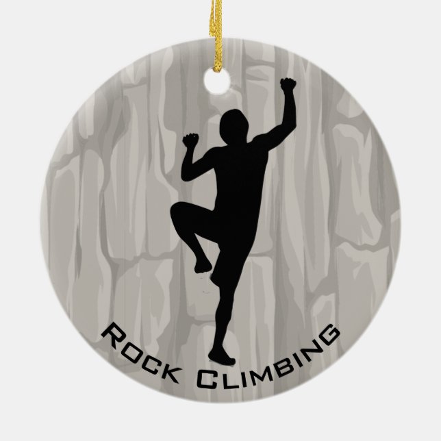 Rock Climbing Ornament (Back)
