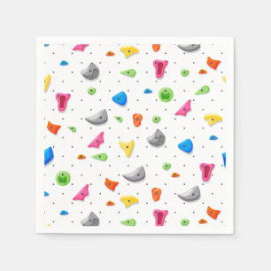 Rock Climbing Paper Napkin, Climber Birthday Decor Napkin