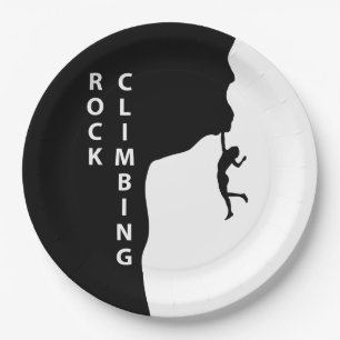 Rock climbing paper plate