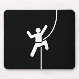 Rock Climbing Pictogram Mousepad