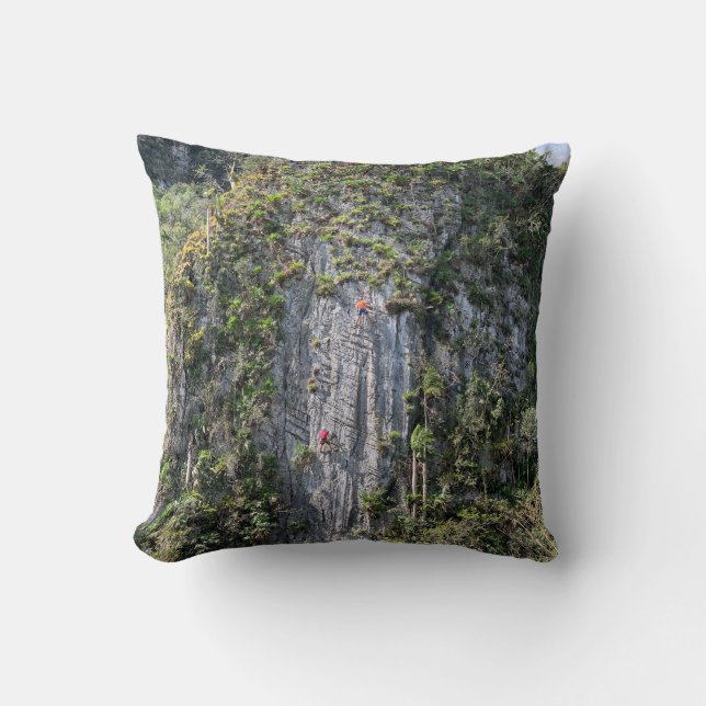 Rock Climbing Pillow (Front)