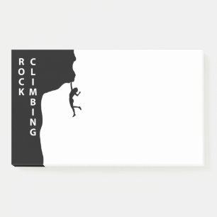 Rock climbing post-it notes