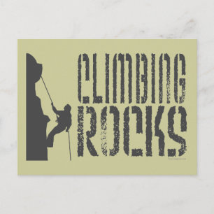 Rock Climbing Postcard