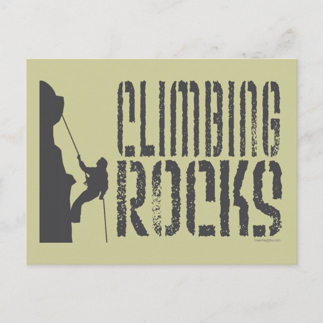 Rock Climbing Postcard (Front)