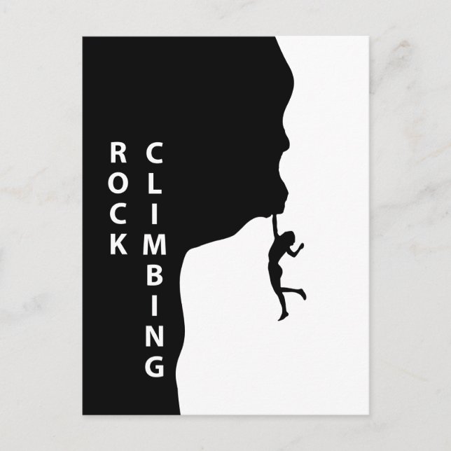 Rock climbing postcard (Front)