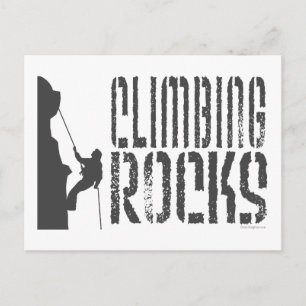Rock Climbing Postcard