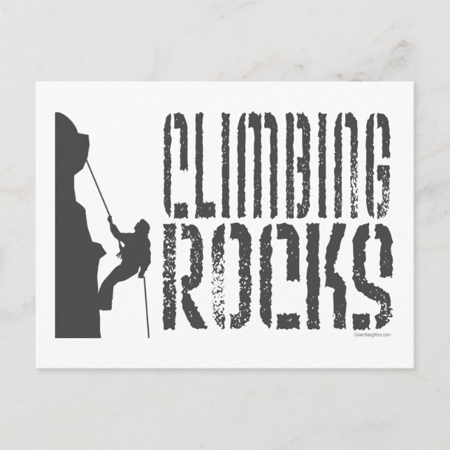 Rock Climbing Postcard (Front)