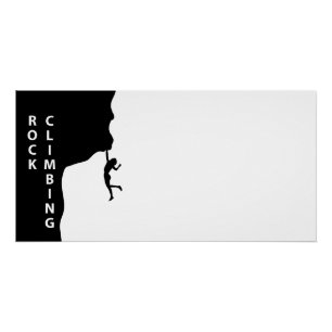 Rock climbing poster