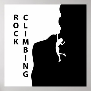 Rock climbing poster