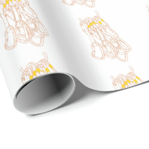 Rock climbing quickdraws wrapping paper