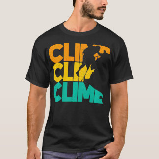 Rock Climbing Retro Climb Mountaineering Vintage C T-Shirt