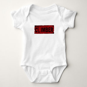 rock climbing rockclimber baby bodysuit
