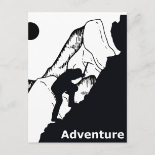 rock climbing rockclimbing postcard