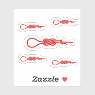 Rock climbing rope figure 8 knot