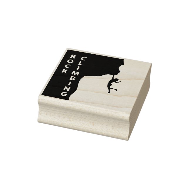 Rock climbing rubber stamp (Stamp)