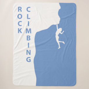 Rock climbing sherpa blanket