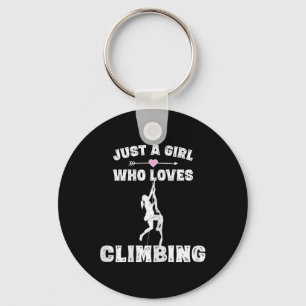 Rock Climbing Shirt Funny Climber Saying Gifts For Key Ring