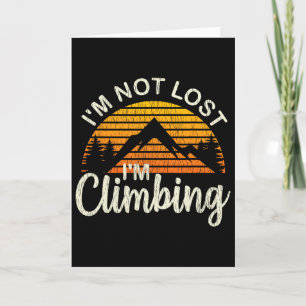 Rock Climbing Shirt - Mountain Climber Gifts - Cli Card