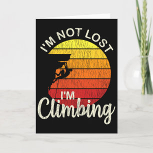 Rock Climbing Shirt - Mountain Climber Gifts - Cli Card