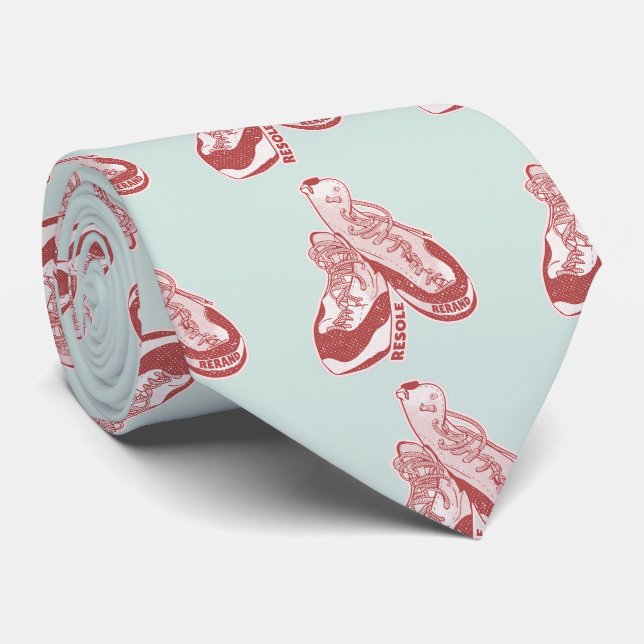 Rock climbing shoes resole tie (Rolled)