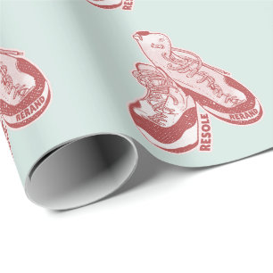 Rock climbing shoes resole wrapping paper
