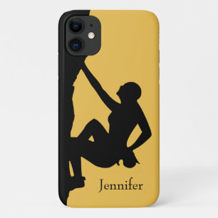 Rock Climbing Silhouette iPhone 11 Case