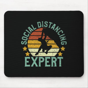 Rock Climbing Social Distancing Tee Climber Gift B Mouse Pad