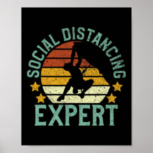 Rock Climbing Social Distancing Tee Climber Gift B Poster