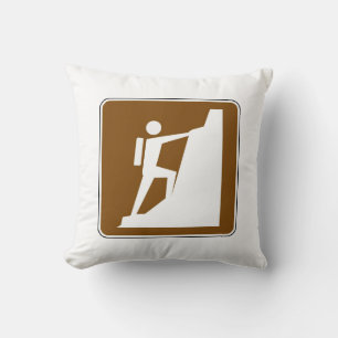 Rock Climbing Symbol Sign Cushion