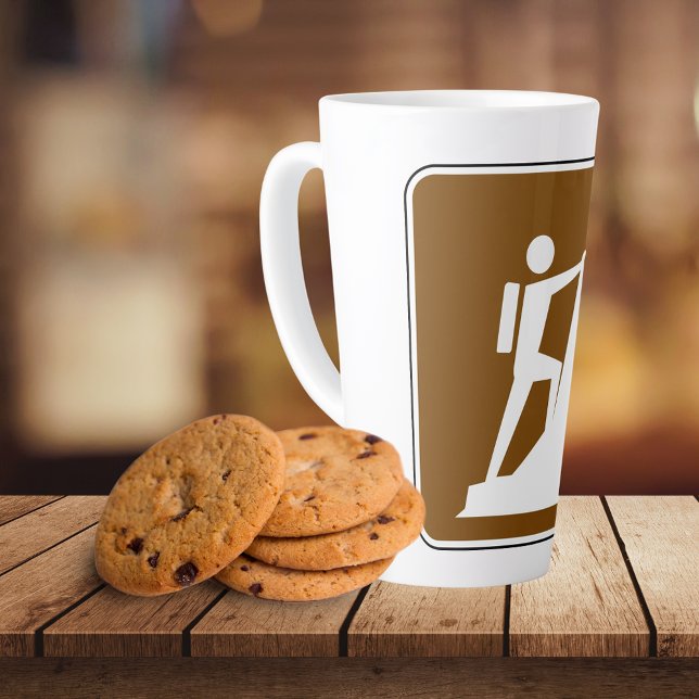 Rock Climbing Symbol Sign  Latte Mug (Creator Uploaded)