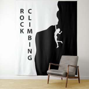 Rock climbing tapestry