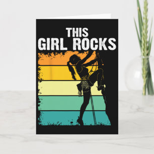 Rock Climbing, This Girl Rocks, Bouldering, Mounta Card