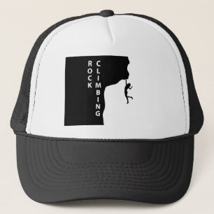 Rock climbing trucker hat