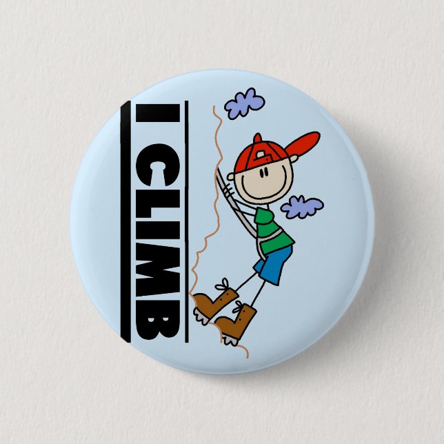 Rock Climbing Tshirts and Gifts 6 Cm Round Badge (Front)