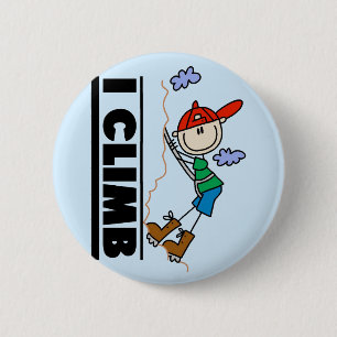 Rock Climbing Tshirts and Gifts 6 Cm Round Badge