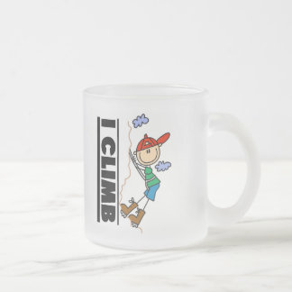 Rock Climbing Tshirts and Gifts Frosted Glass Coffee Mug