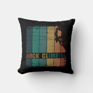 Rock climbing vintage climber cushion