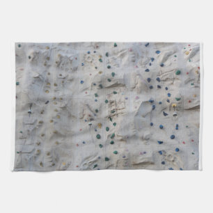 Rock Climbing Wall Tea Towel