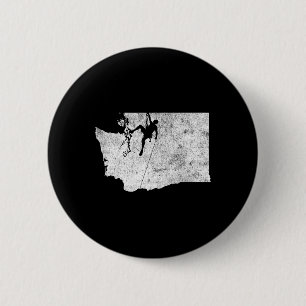 Rock Climbing - Washington Rock Climbing Shirt 6 Cm Round Badge