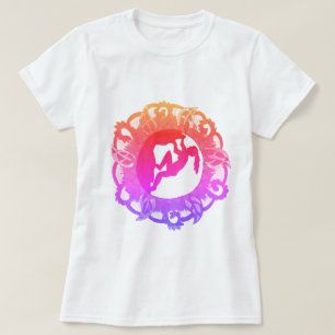 Rock Climbing Zen Girl T-Shirt