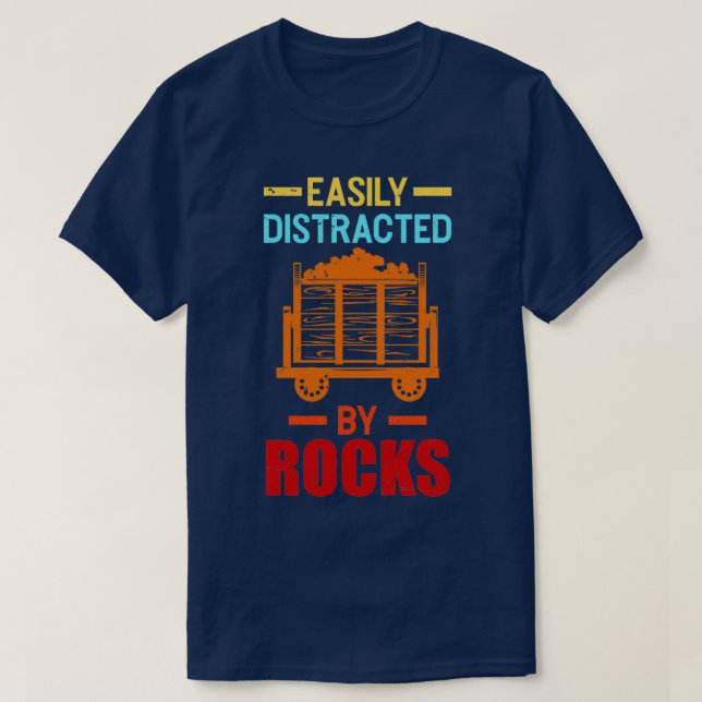 Rock Collecting Geologist Funny Geology 2 T-Shirt (Design Front)