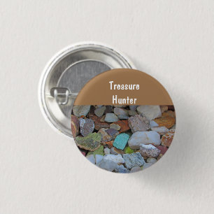 Rock Collection Stone Rockhound Treasure Hunter 3 Cm Round Badge