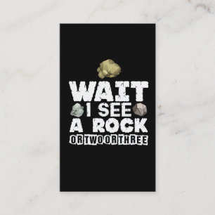 Rock Collector - Funny Geologist Mineral Geology Business Card